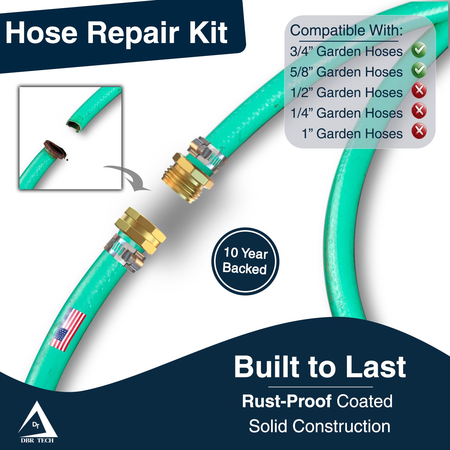 DBR Tech aluminum connectors close-up for leak-proof sealing