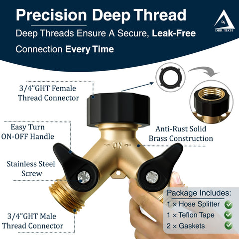 DBR Tech deep threads reduce leaks for secure connections.