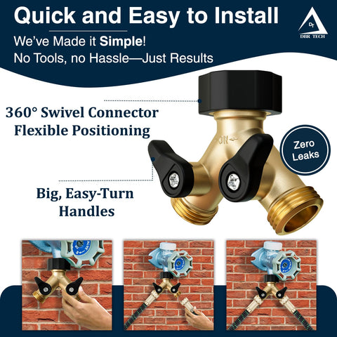 DBR Tech dual shut-off valves help isolate one side.