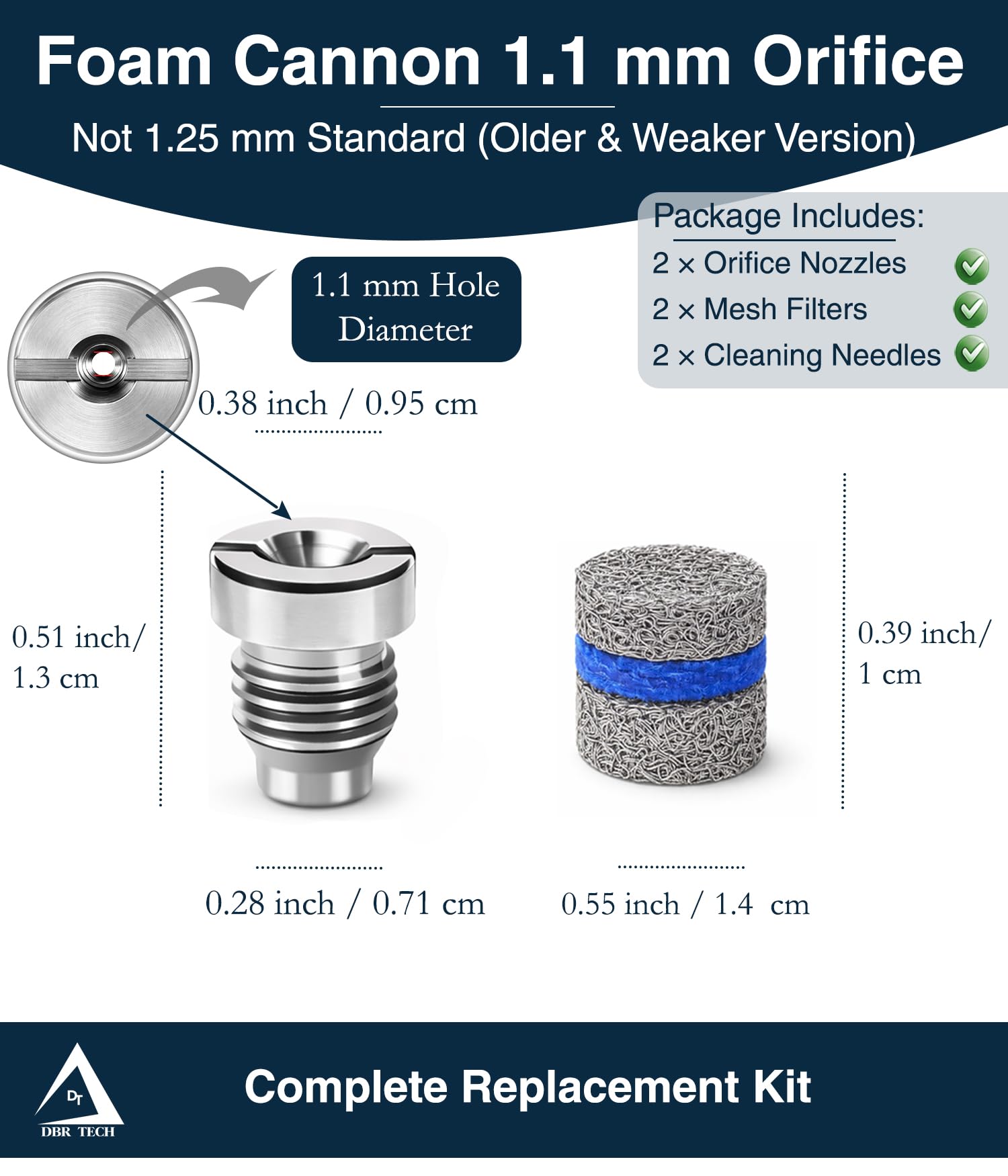 DBR Tech foam cannon compatibility image suggests broad fit with most models
