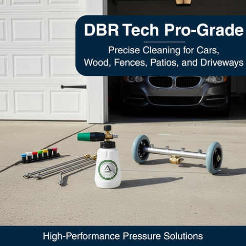 DBR Tech sixty five degree nozzle for wide area cleaning