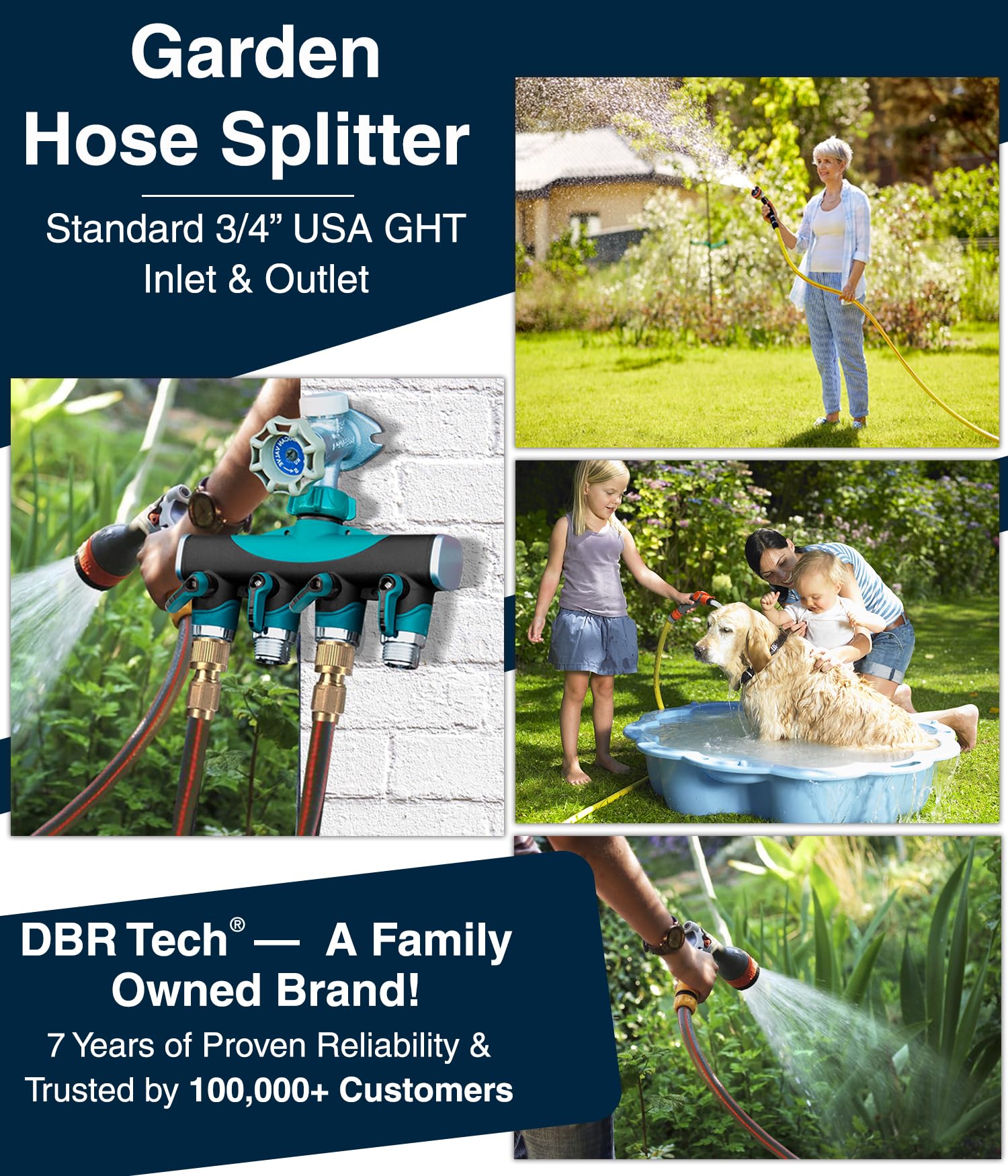 DBR Tech rust-resistant zinc alloy body withstands outdoor use