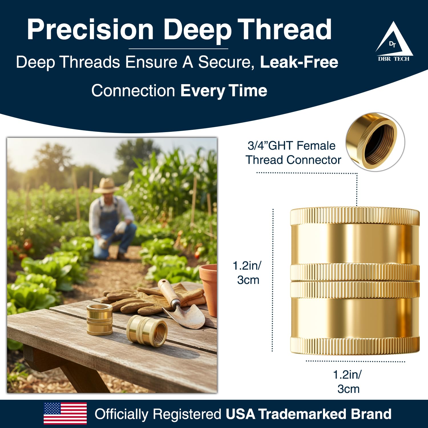DBR Tech tool-free setup shows quick, secure connections right out of the package.