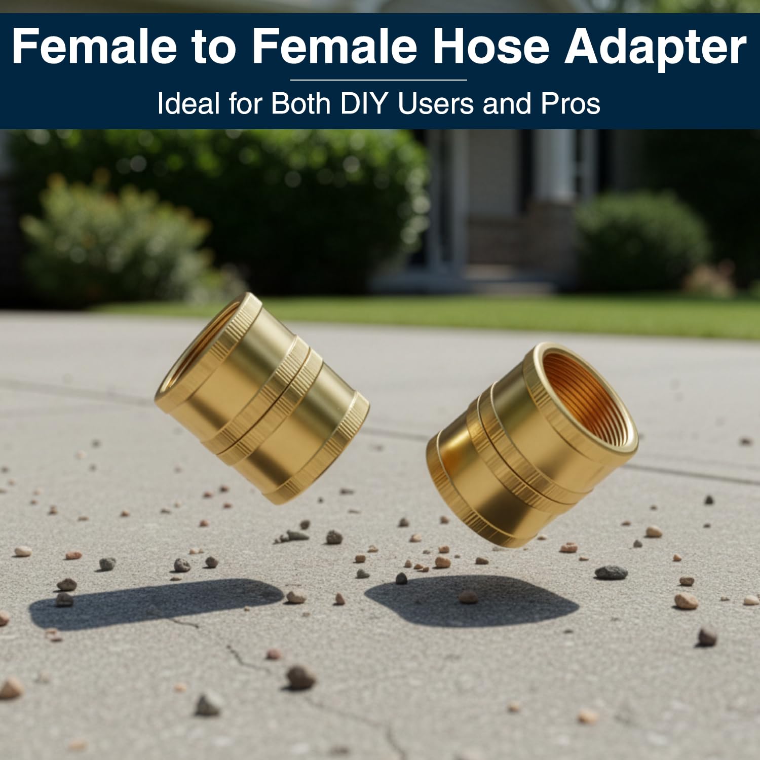 DBR Tech two-hose connection in action supports efficient yard coverage.
