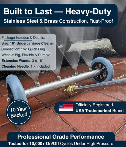 DBR Tech undercarriage extension wands extend reach to hidden areas