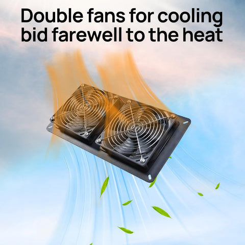 DC HOUSE greenhouse ventilation helps maintain fresh air in a sealed space.