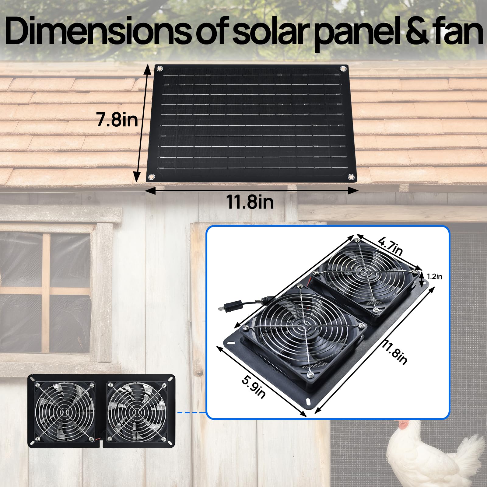 DC HOUSE shed ventilation provides passive cooling on sunny days.