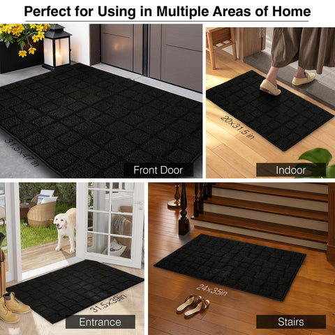 Dcerzxzci easy-clean mat can be vacuumed or machine washed