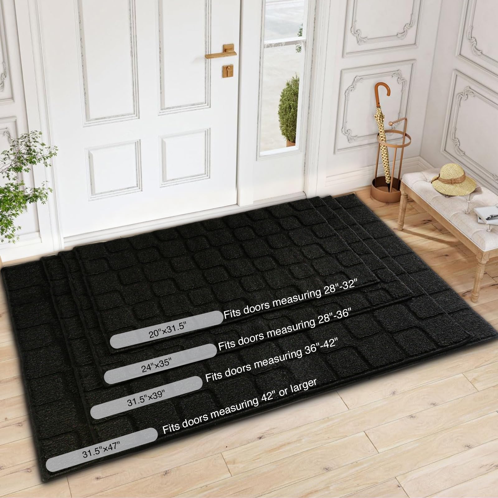 Dcerzxzci geom-pattern mat adds modern style to entryway