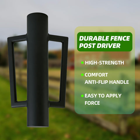 DCLFIRMX 8 lb steel body demonstrates durability for wood, metal, and plastic piles.