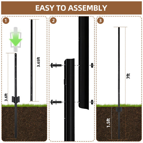 DCLFIRMX no-dig fence post enables quick, cement-free installation in yards.
