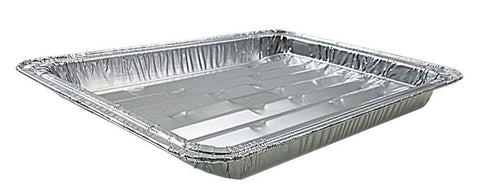 DCS Deals ribbed-bottom pans provide even cooking for meat, seafood, and vegetables.