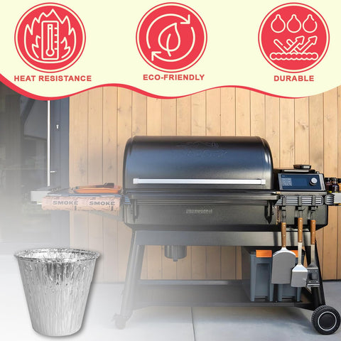 DcYourHome BAC608 easy-cleanup liner helps discard after grilling sessions