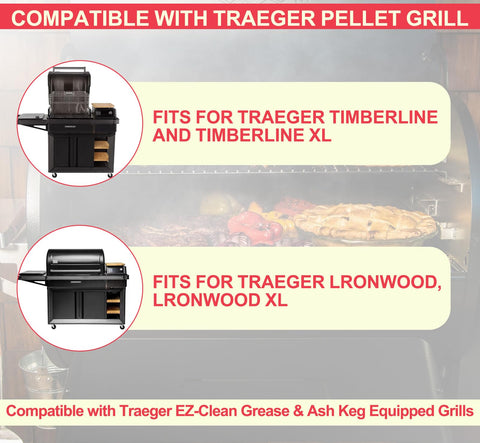 DcYourHome BAC608 liner made of heat-resistant material for pellet grills