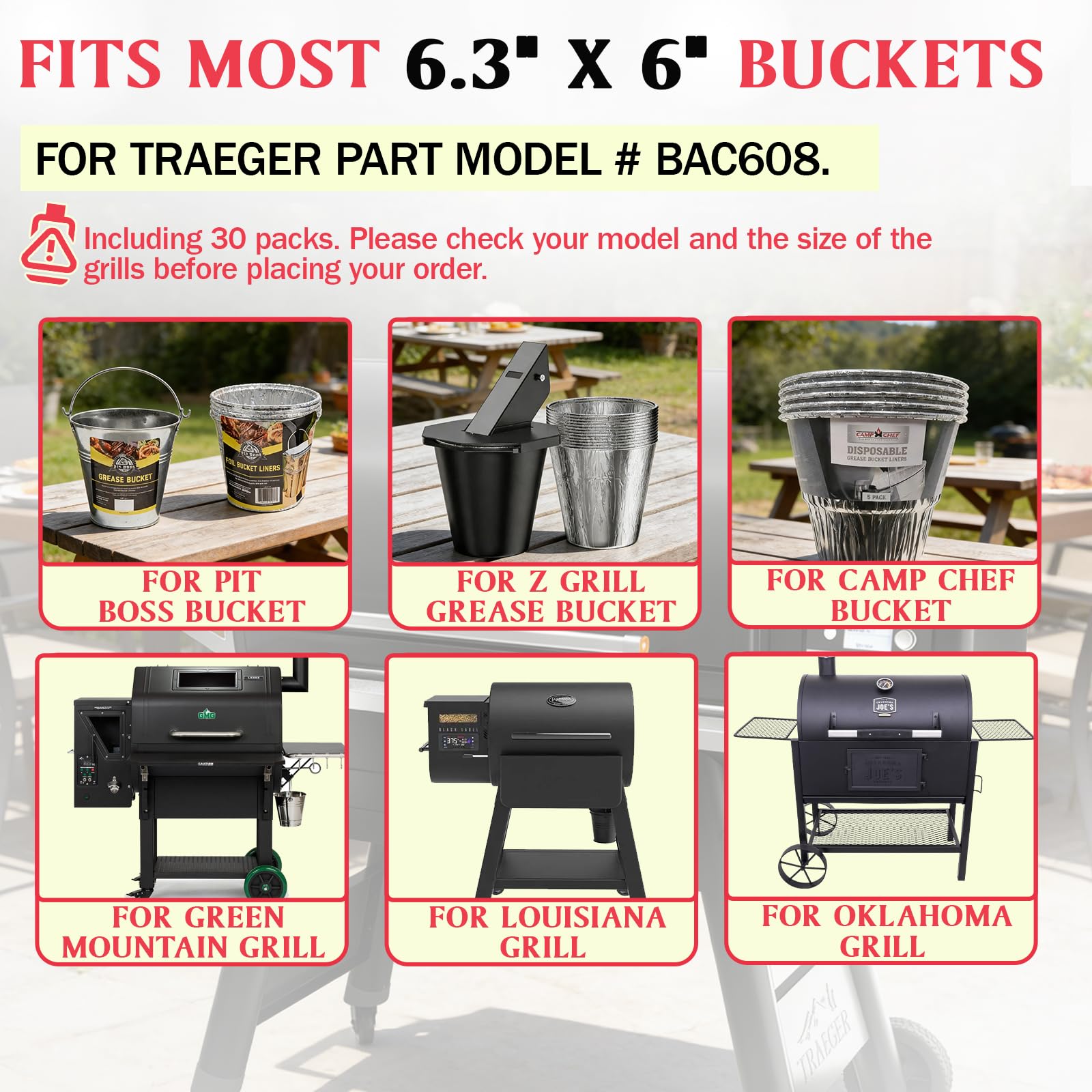 DcYourHome BAC608 heat-resistant liner protects Traeger Ironwood XL drip tray