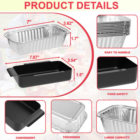 DcYourHome CharBroil Performance fit tray catches grease for easier cleanup.