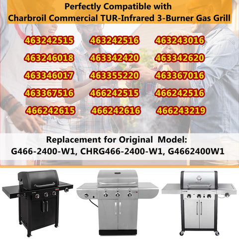 DcYourHome emitter plates optimize heat distribution for consistent searing.