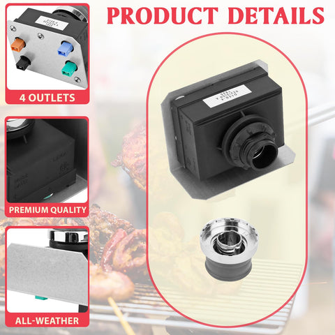 DcYourHome 3-burner igniter module for front-control Weber Genesis models.