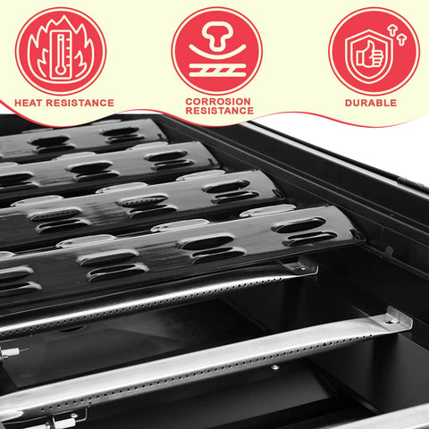 DcYourHome heat plate redirects flames for juicier burgers and vegetables.