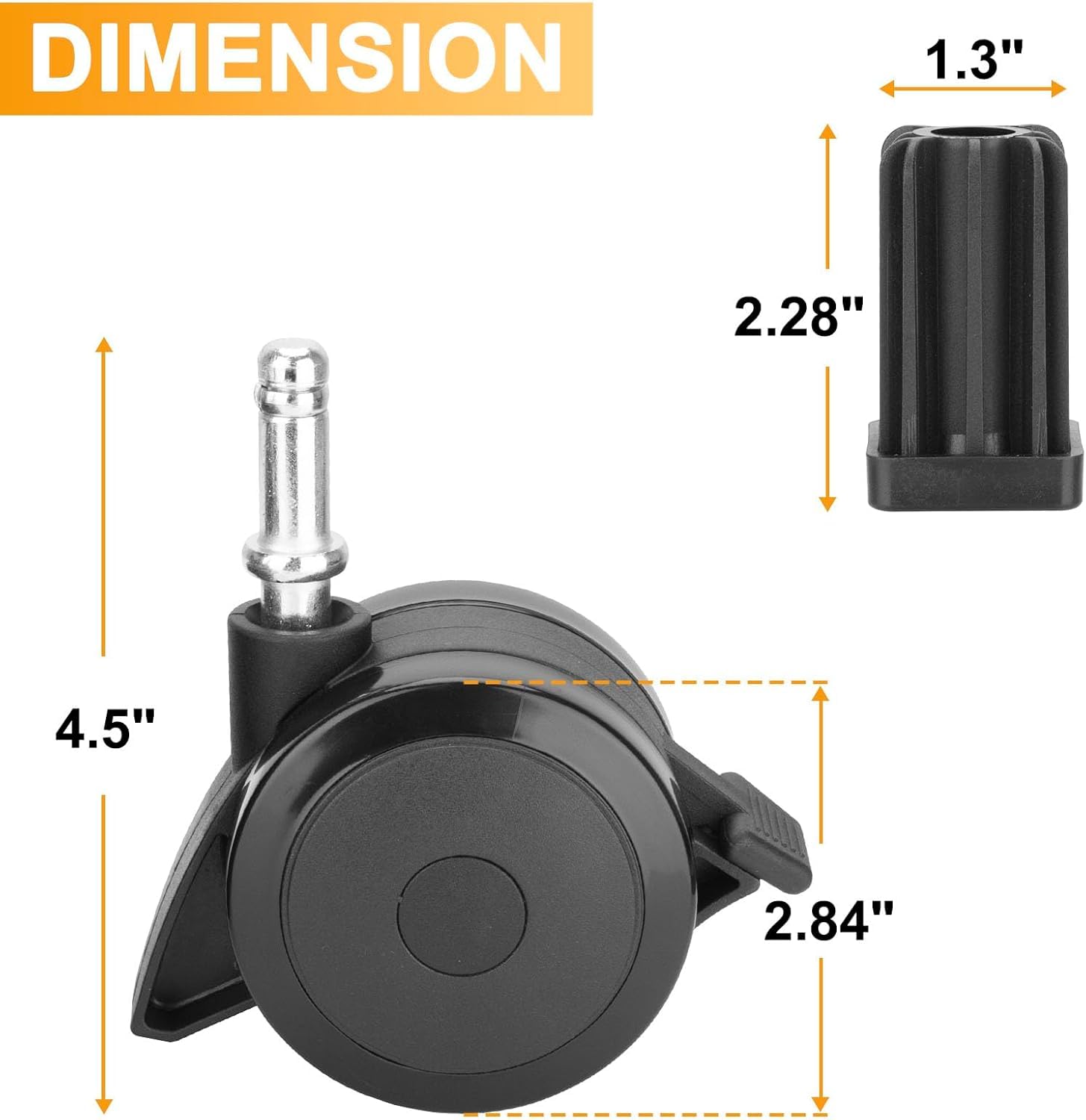 DcYourHome premium materials ensure durable caster performance