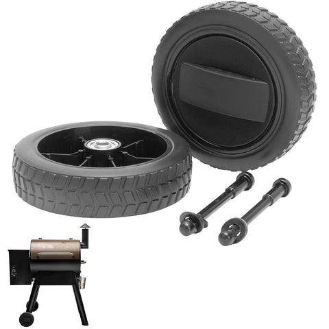 DcYourHome Traeger wheel 7in HDW332 close-up for smooth patio mobility.
