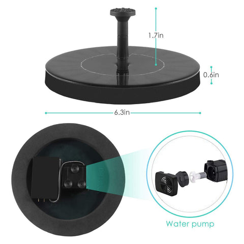 DDcafor birdbath fountain nozzle spray adds aesthetic movement