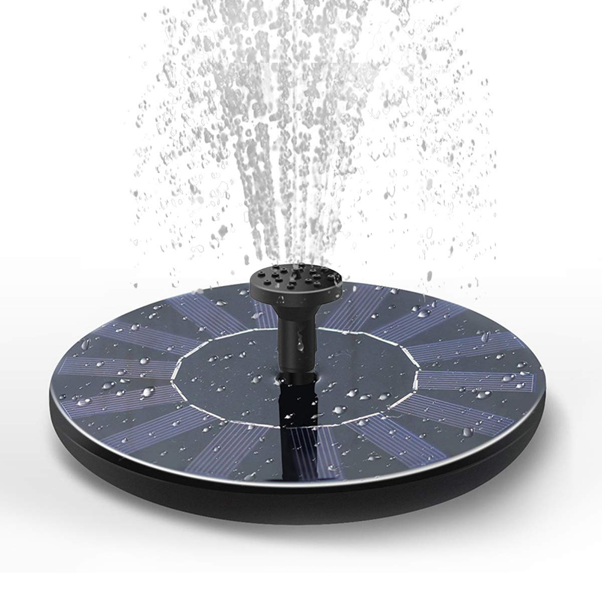 DDcafor solar fountain floating on water, gentle jet for birdbaths