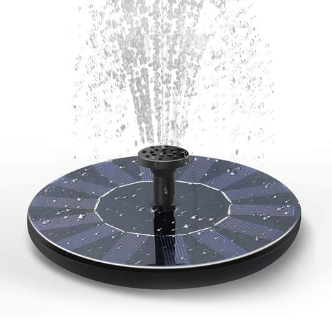 DDcafor solar fountain floating on water, gentle jet for birdbaths