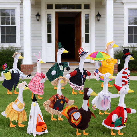 Ddeetodu universal fit goose costume fits most 23 inch statues easily