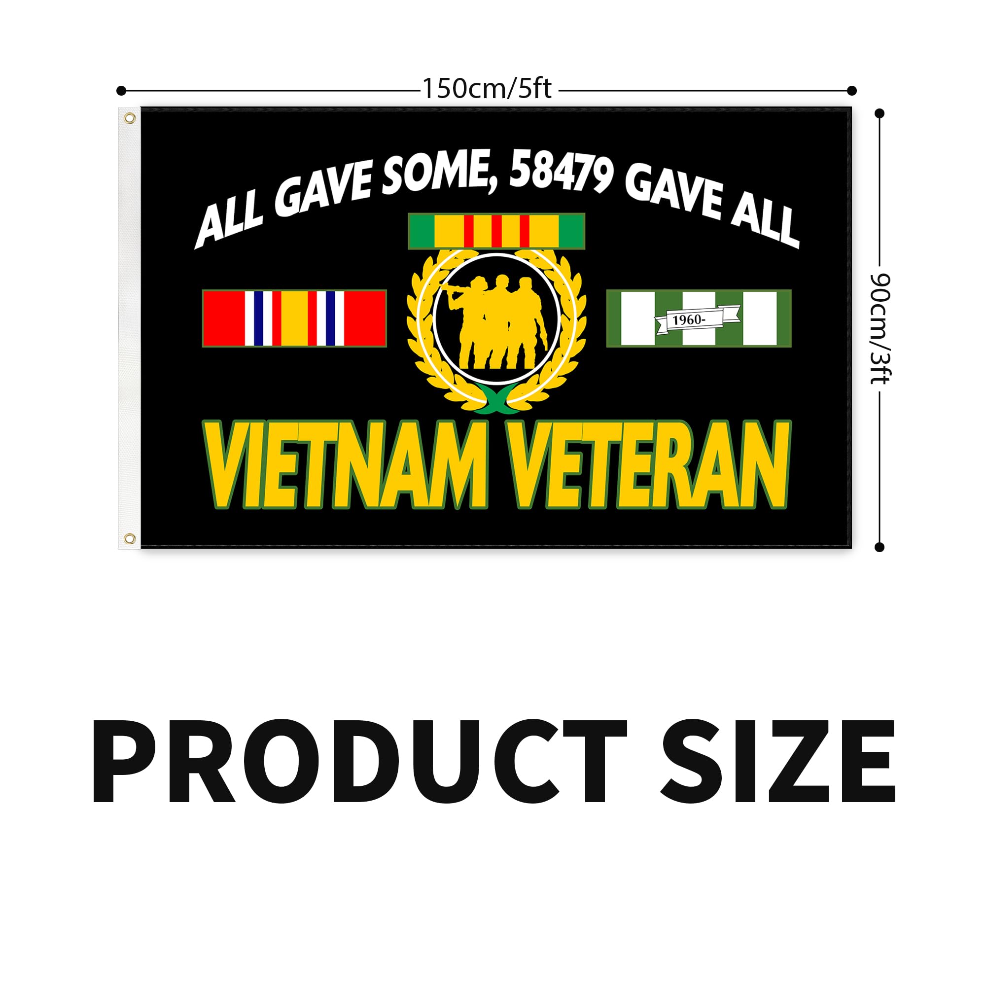 DDJEFYAO heavy-duty polyester flag resists fading for longevity