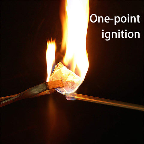 DDY waterproof firestarter cubes for reliable ignition in wet conditions.