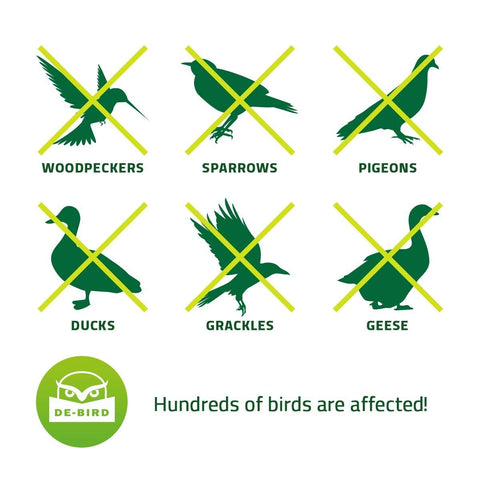 De-Bird neon boat deterrent balloon protects decks and hull areas.
