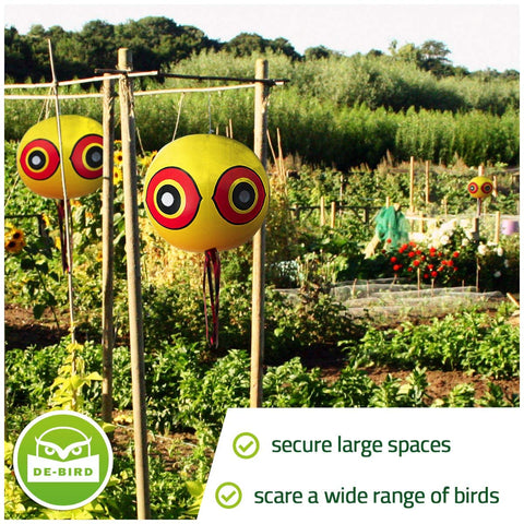 De-Bird easy-install balloon kit simplifies quick setup for deterrence.