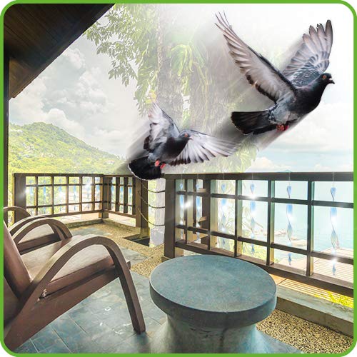 Silver color complements garden aesthetics while providing humane deterrence.