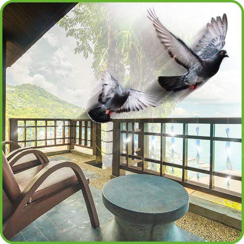 Silver color complements garden aesthetics while providing humane deterrence.