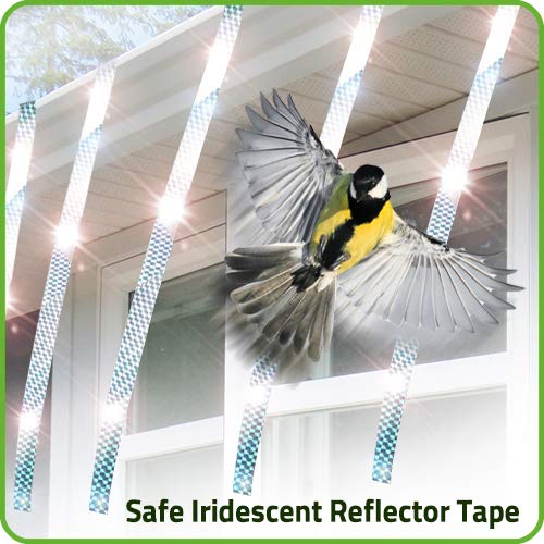 Tape secured to a branch illustrating easy, adhesive-free installation.