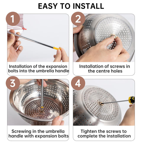 DEALSGOGO metal feeder easy to clean and weather resistant