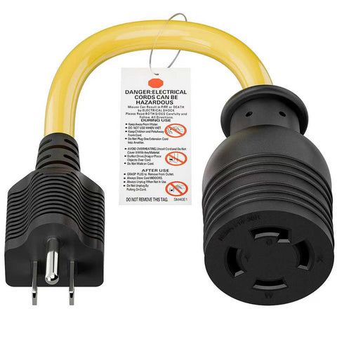 DEALTUS adapter cord with black plug and yellow cord for visibility.