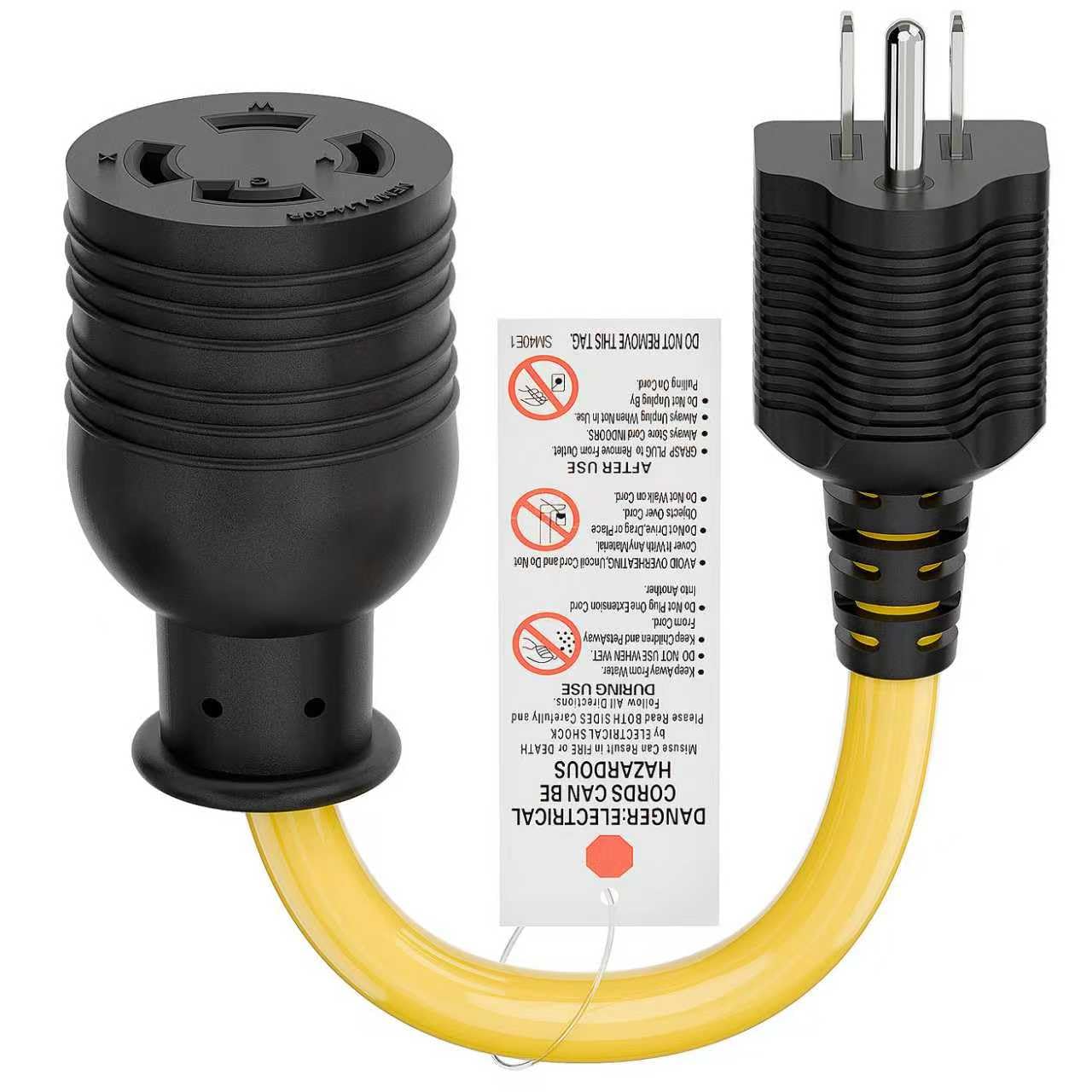 DEALTUS Nema 5-15P male plug close-up, rugged reliability.