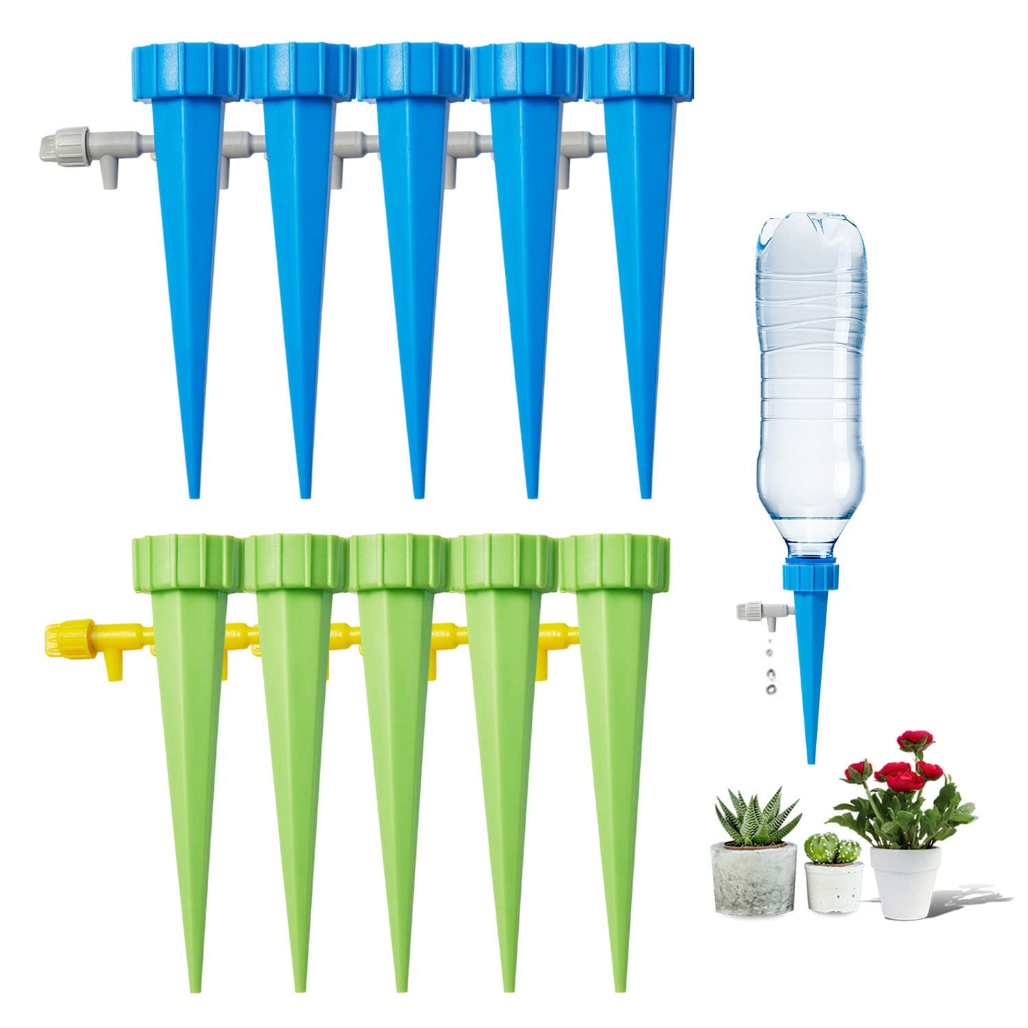 Deaname self-spike planter drip kit for easy care while away