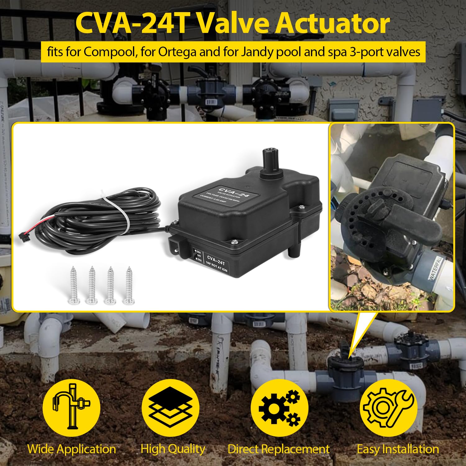 DearChan CVA-24T rear connector extension enabling straightforward 24VAC wiring