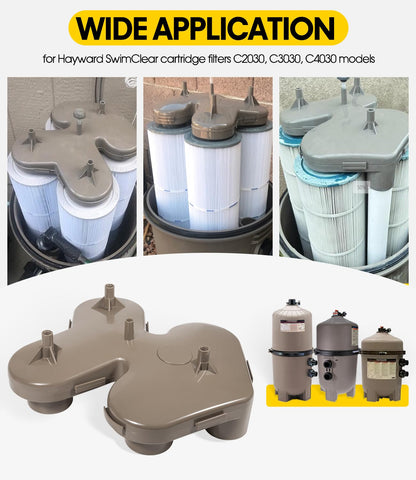 DearChan CX3030C top manifold side detail showing robust seals for leak-free operation