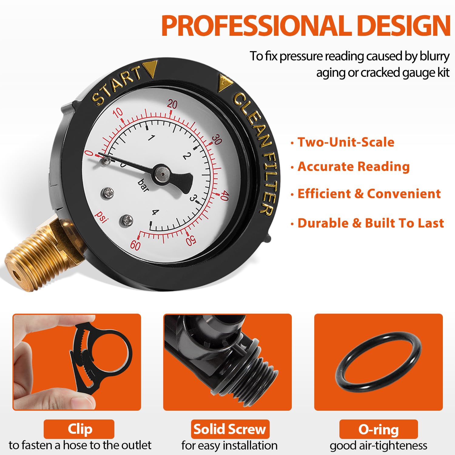 DearChan teflon tape and O-ring simplify installation and sealing.