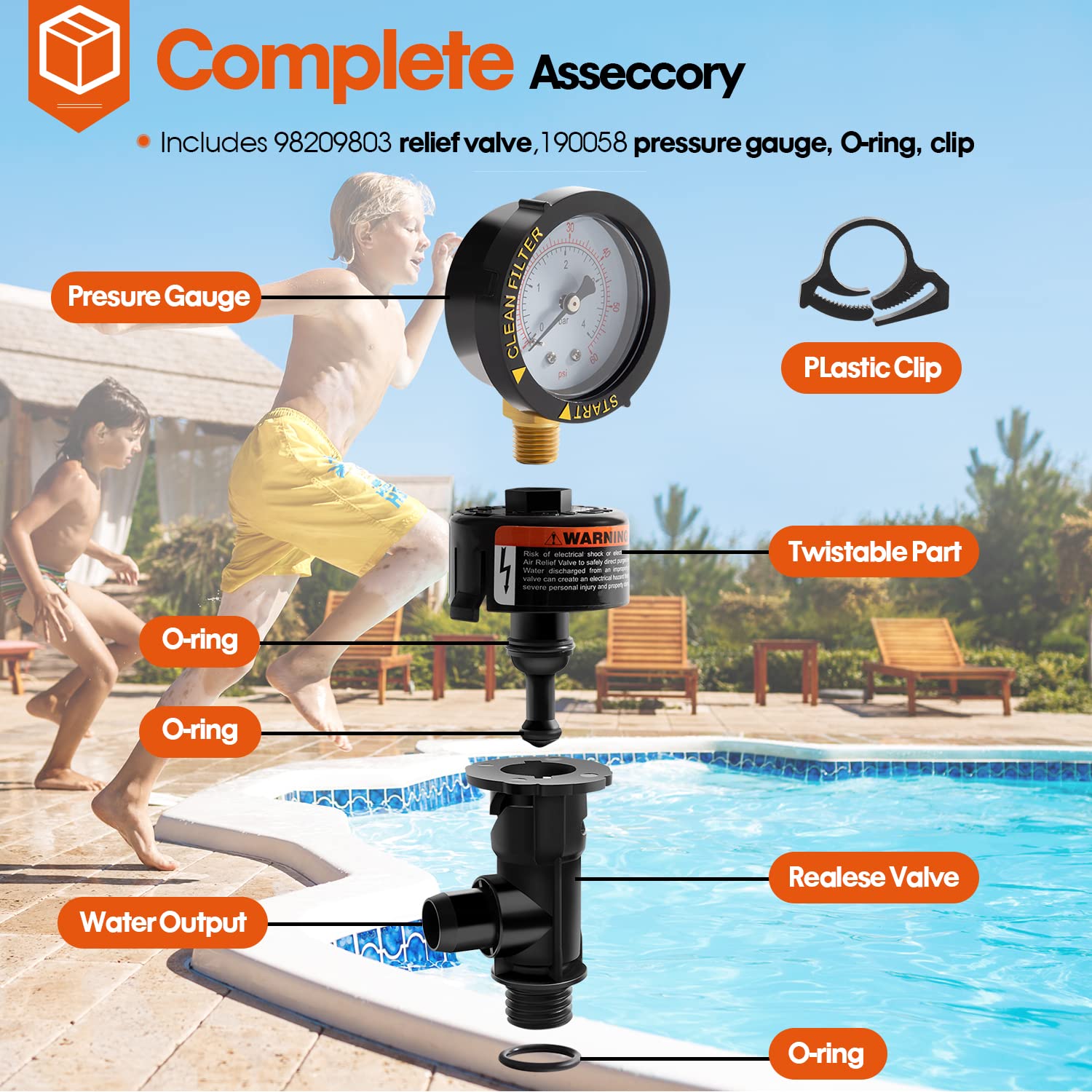DearChan high flow manual relief valve enables easy water release.