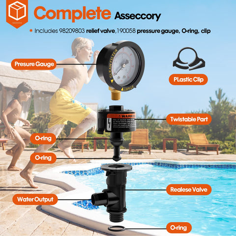DearChan high flow manual relief valve enables easy water release.