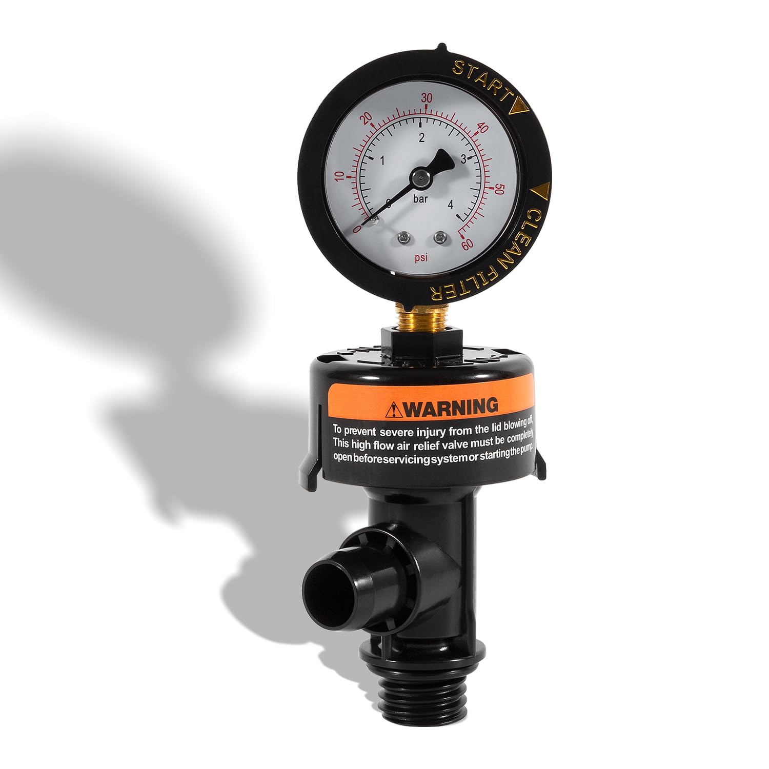 DearChan high flow relief valve assembly for pool filters improves pressure control.
