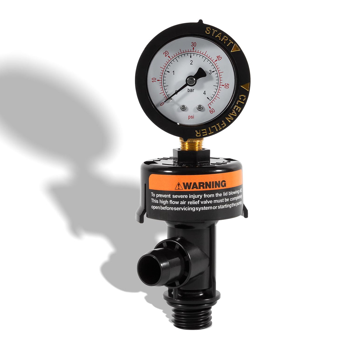DearChan high flow relief valve assembly for pool filters improves pressure control.