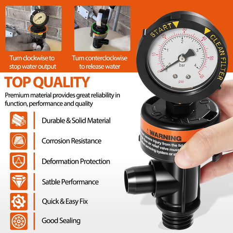 DearChan durable valve construction for long-lasting pool and spa relief.