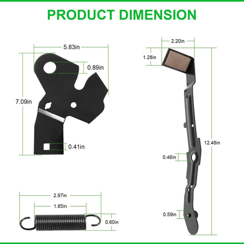 Deargooday components with black powder-coated finish resisting rust.