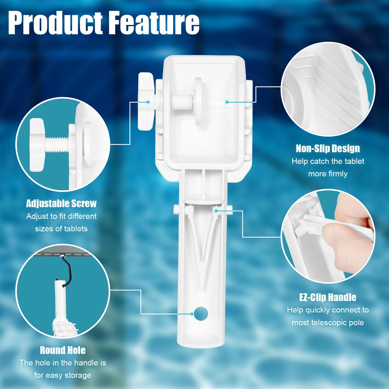 Deargooday EZ-Clip clip attachment fits most telepoles for easy setup.